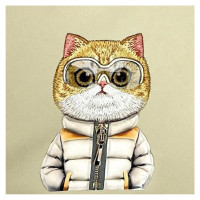 Nimmy Crossbody Cool&Cute 2.0 Cat Shoulder Bag - Green