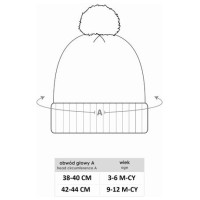 Yoclub Cepure ar kokvilnas oderi un sitinājumu CZZ-0509 38-40 cm