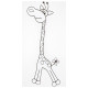 Klupś-Hen Gulta SAFARI GIRAFFE  white-nut [A]