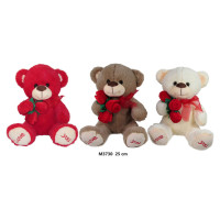 Sun-Day Lācis ar ziedu LOVE YOU 25 cm M3730