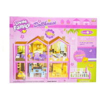 Lean Toys* Leļļu māja ar aksesuāriem 69 cm 57436