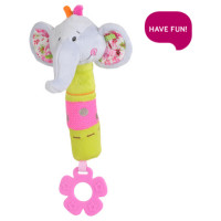 Babyono Zilonītis-pīkstulis SMARTIE ELEPHANT BabyOno 1193