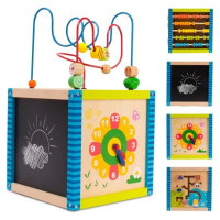 Sun Baby Attīstošais koka kubs-šķirotājs XL SunBaby E01.072.0.1 [A]