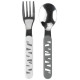 Babyono Karote un dakšiņa tērauda Babyono 1065/01 grey