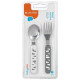 Babyono Karote un dakšiņa tērauda Babyono 1065/01 grey