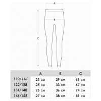 Yoclub Legingi BLACK 110-116 cm ULD-0006 Yoclub