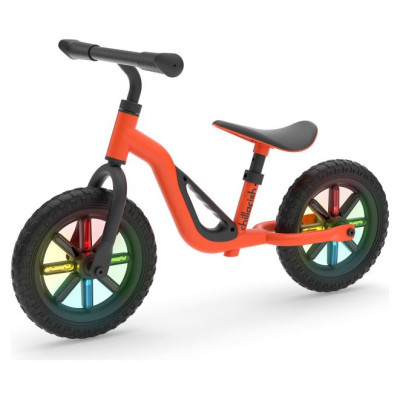 Chillafish Charlie 10"  līdzsvara velosipēds, oranž&scaron;, ar gaismiņām no 1,5  līdz 4 gadiem - CPCH02ORA