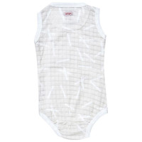 Lodger Romper Sprinkle kokvilnas bodijs bez piedurknēm, Ivory, 68 cm - RF 069_68