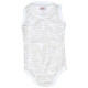 Lodger Romper Sprinkle kokvilnas bodijs bez piedurknēm, Ivory, 68 cm - RF 069_68