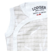 Lodger Romper Sprinkle kokvilnas bodijs bez piedurknēm, Ivory, 68 cm - RF 069_68