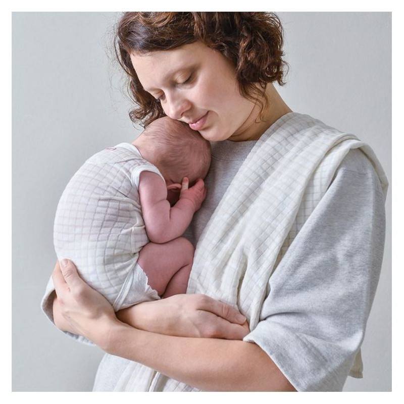 Lodger Romper Sprinkle kokvilnas bodijs bez piedurknēm, Ivory, 68 cm - RF 069_68