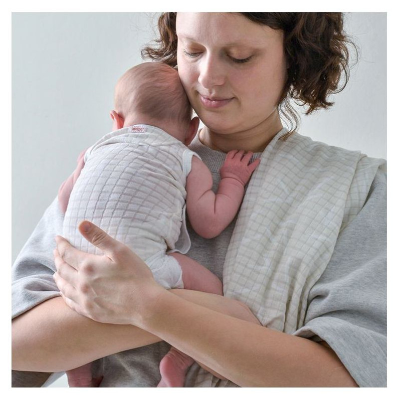 Lodger Romper Sprinkle kokvilnas bodijs bez piedurknēm, Ivory, 68 cm - RF 069_68