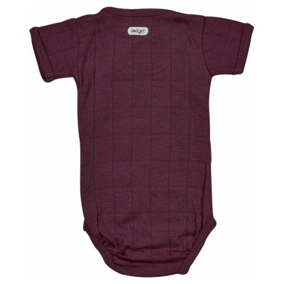 Lodger Romper Solid kokvilnas bodijs ar īsām piedurknēm, Nocture, 68 cm - RFS 077_68