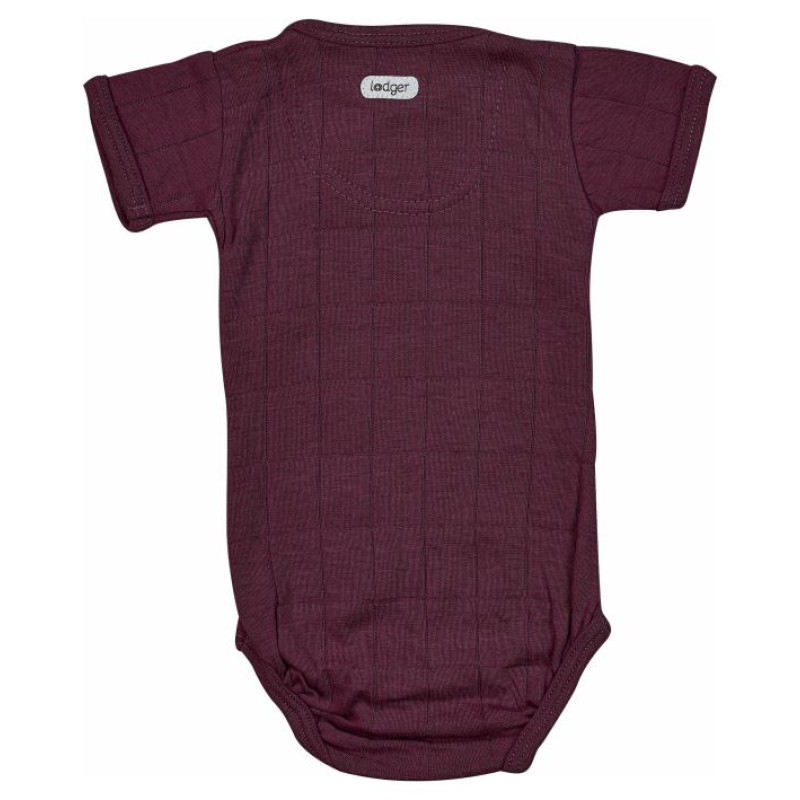 Lodger Romper Solid kokvilnas bodijs ar īsām piedurknēm, Nocture, 68 cm - RFS 077_68