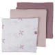 Lodger Swadler Solid Matcha kokvilnas autiņš, Rose, 70x70 cm, 3gab. - SWM 107