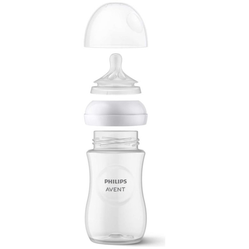 Philips Avent Natural  Response  baro&scaron;anas pudeļu silikona knupī&scaron;i, lēna plūsma, 0M+ (2 gab) - SCY962/02