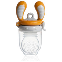Kidsme Food Feeder bērna ēdināšanas ierīce cietiem produktiem (liels), Amber, no 6 mēn. - 160337AM