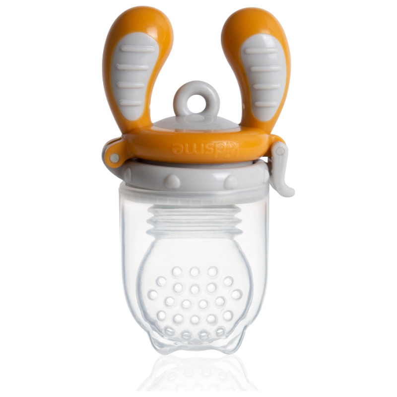 Kidsme Food Feeder bērna ēdinā&scaron;anas ierīce cietiem produktiem (liels), Amber, no 6 mēn. - 160337AM