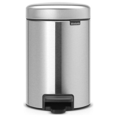 Brabantia atkritumu tvertne ar pedāli NewIcon, 3 l, Matt Steel - 113222