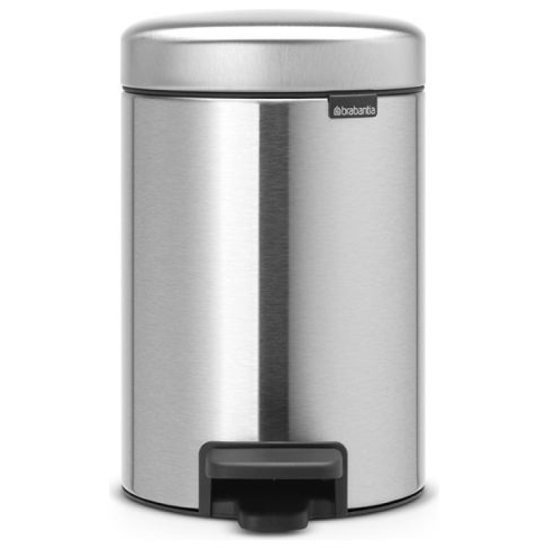Brabantia atkritumu tvertne ar pedāli NewIcon, 3 l, Matt Steel - 113222