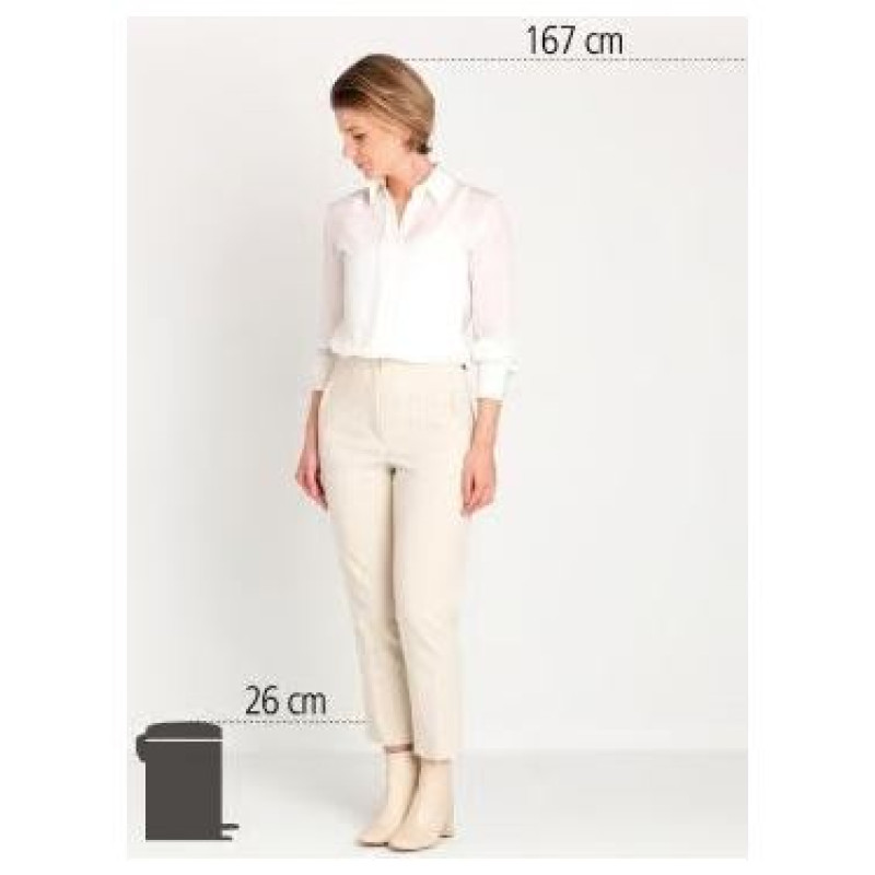 Brabantia atkritumu tvertne ar pedāli NewIcon, 3 l, Matt Steel - 113222