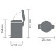 Brabantia atkritumu tvertne ar pedāli NewIcon, 3 l, Matt Steel - 113222