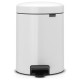 Brabantia atkritumu tvertne ar pedāli NewIcon, 5 l, White - 112065