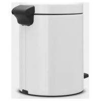 Brabantia atkritumu tvertne ar pedāli NewIcon, 5 l, White - 112065