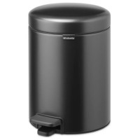 Brabantia atkritumu tvertne ar pedāli NewIcon, 5L, Confident Grey - 233463