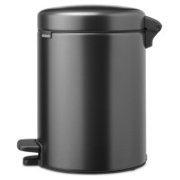 Brabantia atkritumu tvertne ar pedāli NewIcon, 5L, Confident Grey - 233463