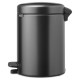 Brabantia atkritumu tvertne ar pedāli NewIcon, 5L, Confident Grey - 233463