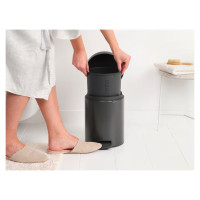 Brabantia atkritumu tvertne ar pedāli NewIcon, 5L, Confident Grey - 233463