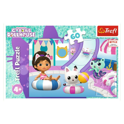 Trefl GABBY&acute;S DOLLHOUSE Mirdzo&scaron;a puzle Gabby&acute;s Dollhouse, 60 gab.