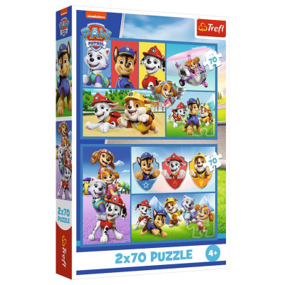 Trefl PAW PATROL Pužļu komplekts, 2x70 gab.