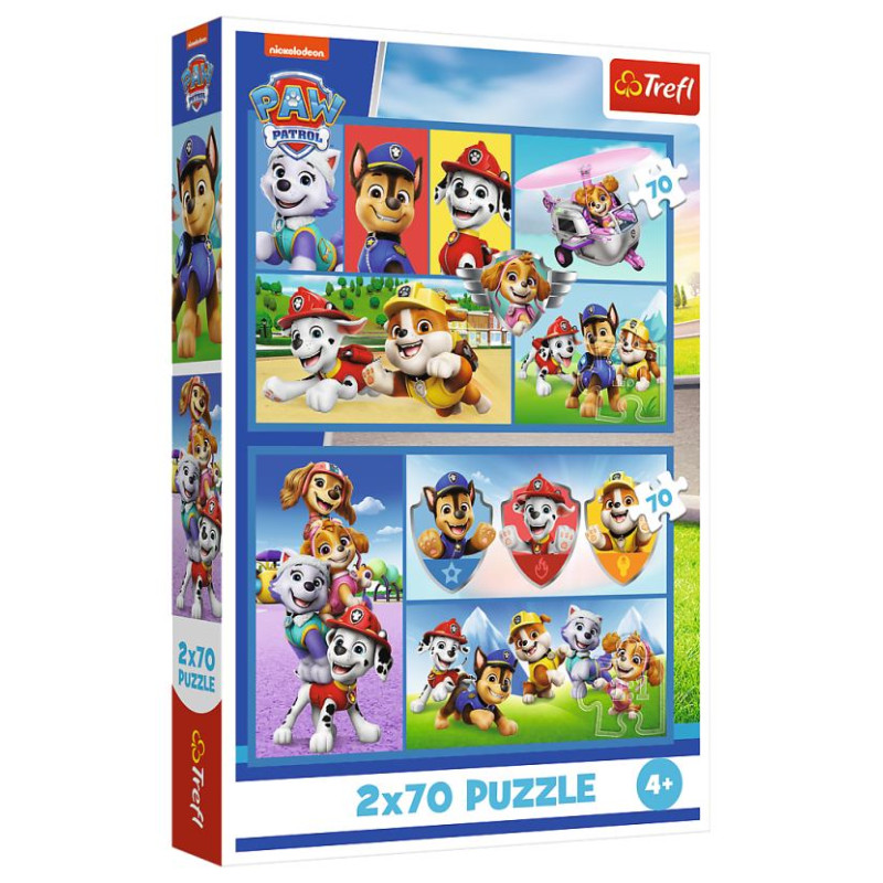 Trefl PAW PATROL Pužļu komplekts, 2x70 gab.