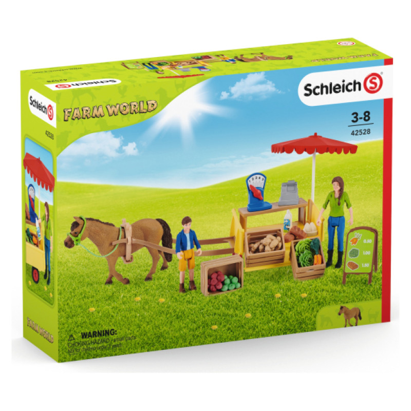 Schleich FARM WORLD Pārvietojamā lete lauku precēm