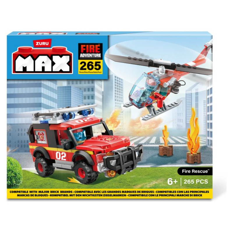 MAX CITY Klucī&scaron;i Ugunsdzēsēju depo, 265 gab.