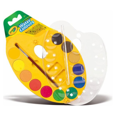 Crayola 12 ūdenskrāsu paletes kompl.