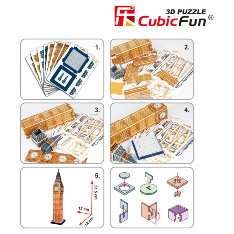 Cubic Fun CUBICFUN 3D puzle Big Ben