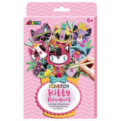 Avenir Skrāpējamo attēlu komplekts: Kitty pu&scaron;ķis