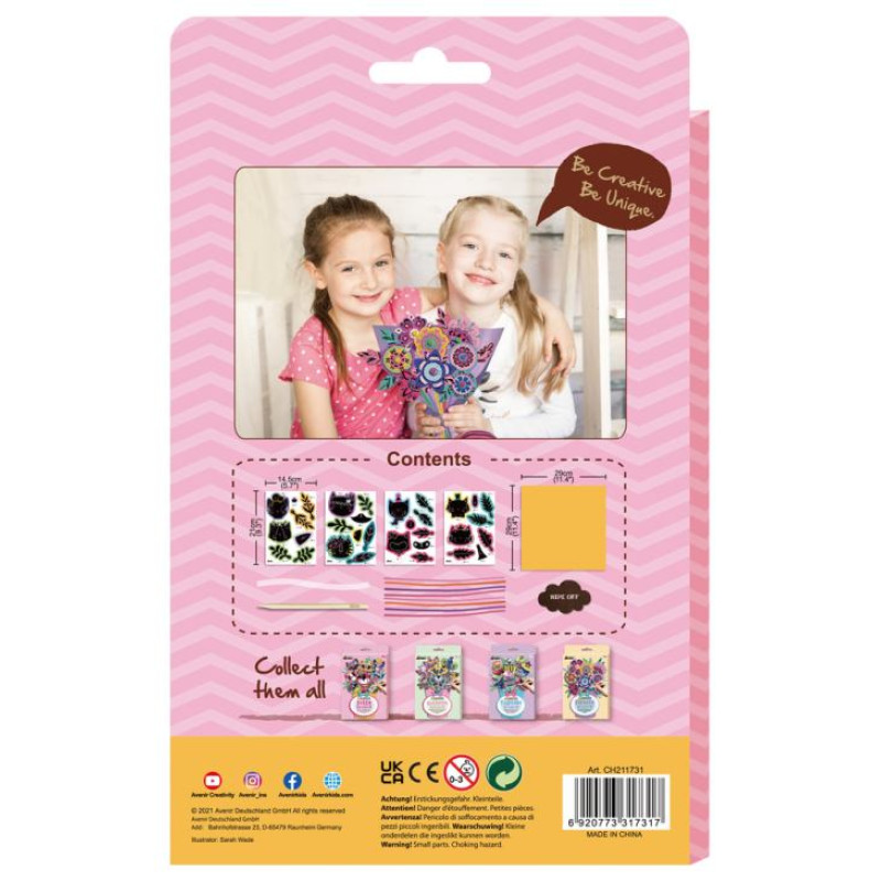 Avenir Skrāpējamo attēlu komplekts: Kitty pu&scaron;ķis