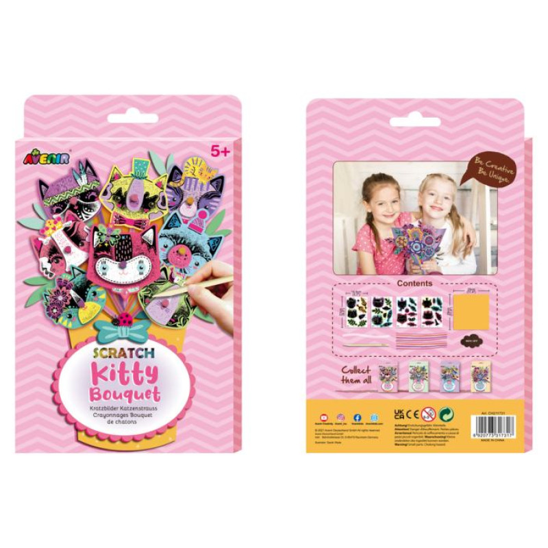 Avenir Skrāpējamo attēlu komplekts: Kitty pu&scaron;ķis
