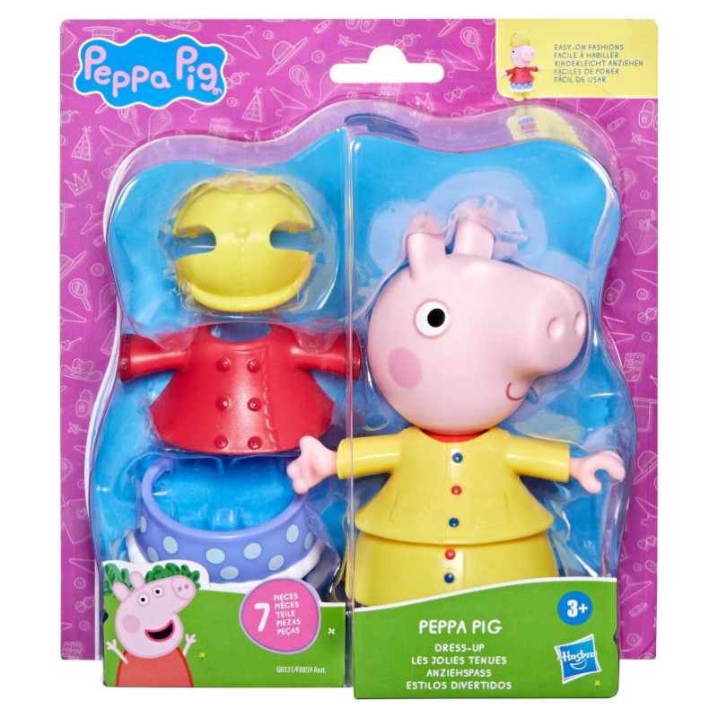Peppa Pig Rotaļu komplekts Cūciņa Pepa un draugi, pārģērbjama figūriņa, 15 cm