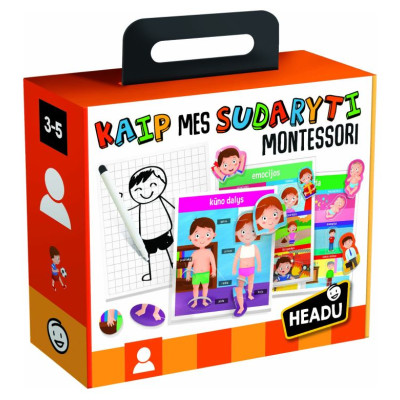 Headu Развивающая игра Монтессори "Как мы созданы" (на лит. языке)