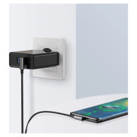 Ugreen angle cable USB cable - USB Type C Quick Charge 3.0 QC3.0 3 A 1 m gray (US176 20856)