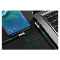 Ugreen angle cable USB cable - USB Type C Quick Charge 3.0 QC3.0 3 A 1 m gray (US176 20856)
