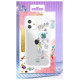 Kingxbar Lucky Series case decorated with original Swarovski crystals iPhone 12 mini transparent (Luck)