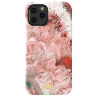 Kingxbar Agate Series case decorated printed Agate iPhone 12 mini red