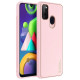 Dux Ducis Yolo elegant case made of soft TPU and PU leather for Samsung Galaxy M30s pink