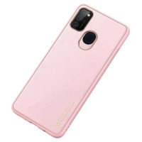 Dux Ducis Yolo elegant case made of soft TPU and PU leather for Samsung Galaxy M30s pink
